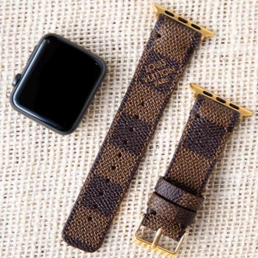 Damier Azur Louis Vuitton Apple Watch Band - Handmade