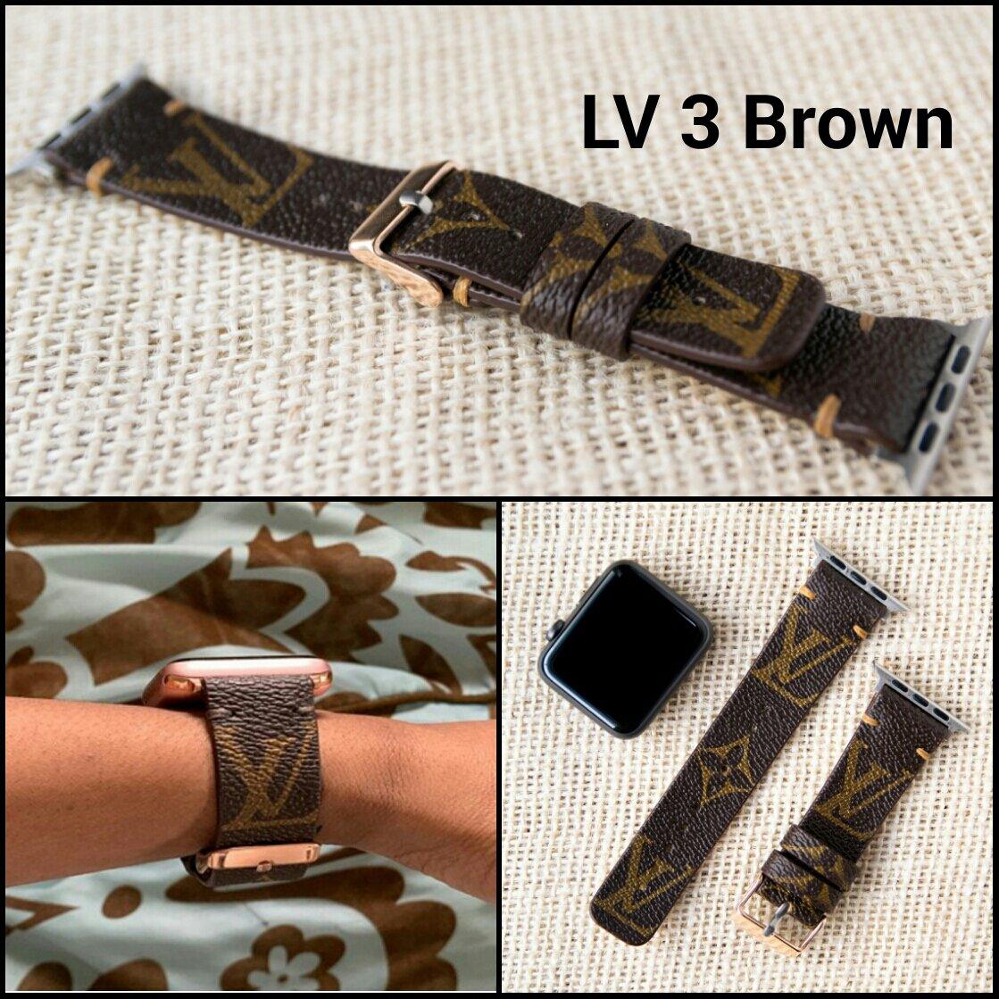 LV Skinny Monogram Apple Watch Band Stud