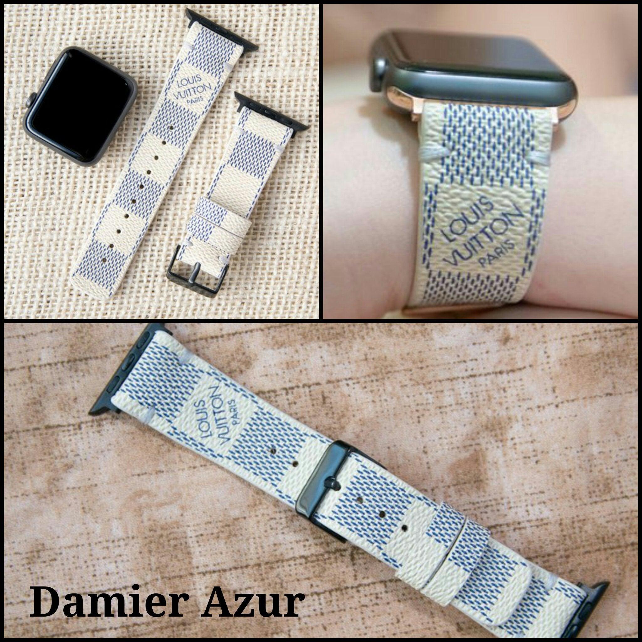 Lv Azur Apple Watch,apple Louis Vuitton Strap,lv Damier Band